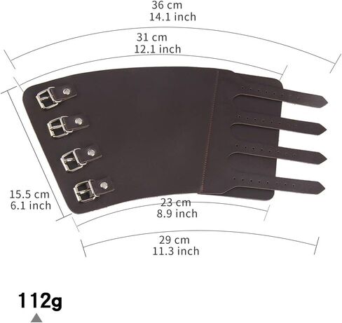 Colaxi Medieval Mens Pu Leather Gauntlet Wristband Guard Bracelet Arm Cuff in Kuwait