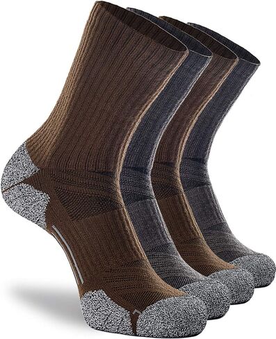 CWVLC Crew Hiking Socks, Cushion, Moisture Wicking, Arch Compression Boot Socks in Saudi Arabia