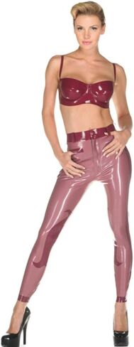 Palace Civet Latex Gummi Skinny Slim Contrasting Riding Slender Trousers Look Thinner Pants 0.6mm in Kuwait