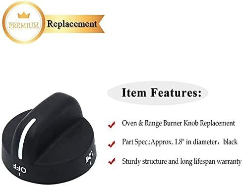 8273103 مقبض موقد غاز سطح الموقد من Primeswift مناسب لنطاقات Wh-IRL-po-ol يستبدل WP8273104 8273112 8273284 EAP393679- 4PK in Kuwait