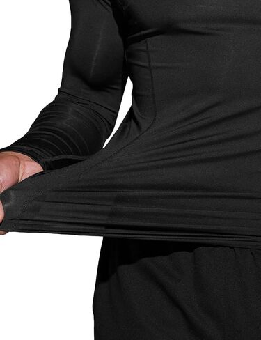 TSLA Men's UPF 50+ Compression Shirts, Cool Dry Long Sleeve Athletic Tops, Sports Baselayer Workout Shirt in Kuwait