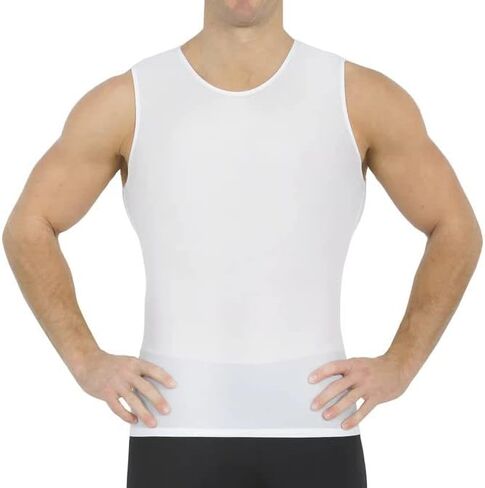 قميص Insta Slim الرجالي المضغوط بدون أكمام ورقبة دائرية - قميص داخلي لتنحيف الجسم in Kuwait