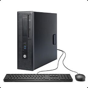 HP كمبيوتر مكتبي رفيع للاعمال 600 G1 SFF من برو ديسك بمعالج انتل i5-4570 حتى 3.60GHz وRAM 8GB وهارد ديسك 500GB ودي في دي وUSB 3.0 وويندوز 10 برو 64 بت (مجدد) (8GB RAM | 500GB HDD) (مجدد) in Saudi Arabia