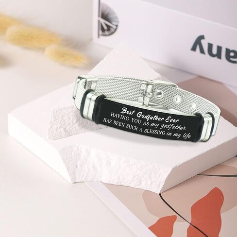 MOQIYXL Godfather Proposal Gifts for Men, Best Godfather Ever Bracelet, Will You Be My Godfather in Saudi Arabia