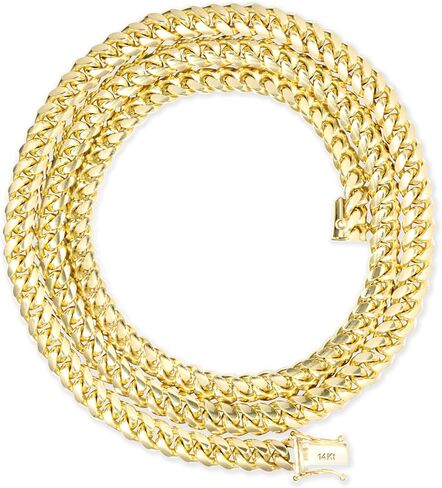 Nuragold 14k Yellow Gold 6mm Solid Miami Cuban Link Chain Bracelet, Mens Jewelry Box Clasp 7" 7.5" 8" 8.5" 9" in Saudi Arabia