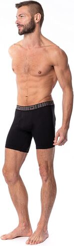 American Heaven Men's Boxer Briefs | Ultra Soft Micro Fiber Fitted Boxer Brief with Fly-Pack of 6 in Saudi Arabia