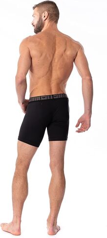 American Heaven Men's Boxer Briefs | Ultra Soft Micro Fiber Fitted Boxer Brief with Fly-Pack of 6 in Saudi Arabia