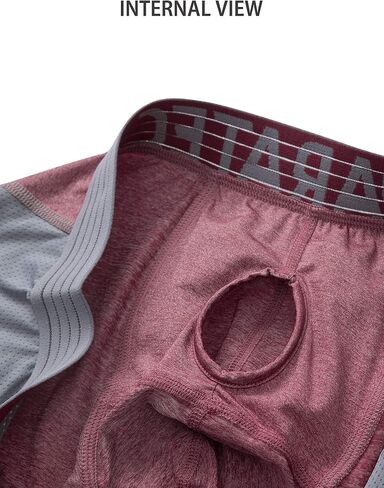 Separatec Men's Dual Pouch Underwear Moisture Wicking 8" Active Performance Boxer Briefs 2-3 Pack in Saudi Arabia