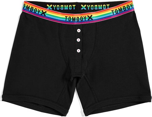 TomboyX 6" Boy Short Boxer Briefs with Fly, Ultra-Soft Underwear, All Day Comfort (XS to 4X) in Kuwait
