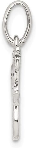 Solid 925 Sterling Silver Sweet 16 Charm Pendant - 19mm x 18mm in Saudi Arabia