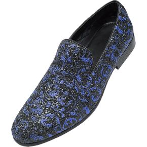 Amali Men's Paisley Metallic Erin Driving Smoking Slip On Loafer Dress Shoe in Saudi Arabia
