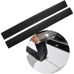 Stove Gap Covers, Kitchen Silicone Oven Gap Filler – 21 Inches Countertop Strips Gap Guard, Easy to Clean (Black)
