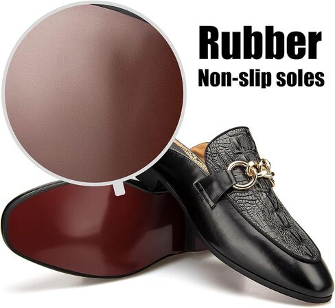 JITAI Mens Mules Mens Slippers Slip-On Loafers Casual Half Loafers Shoes Mens Backless Sandals in Saudi Arabia
