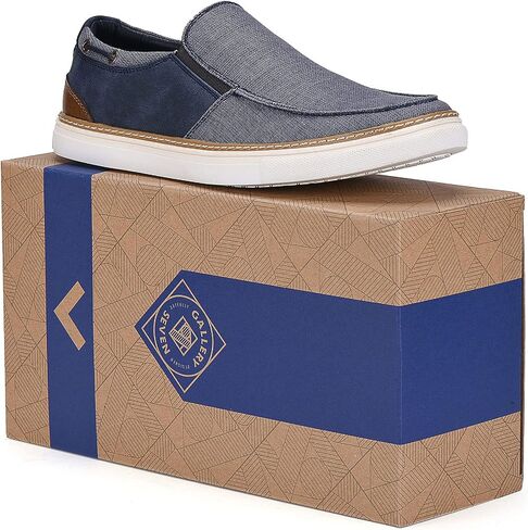 GALLERY SEVEN Mens Casual Boat Shoes - Slip On Sneakers - Canvas Shoes for Men in Kuwait