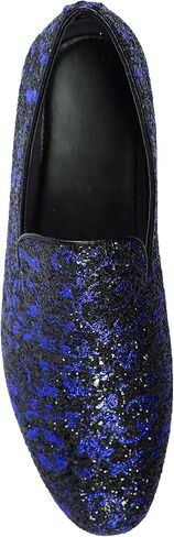 Amali Men's Paisley Metallic Erin Driving Smoking Slip On Loafer Dress Shoe in Saudi Arabia