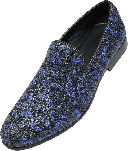 Amali Men's Paisley Metallic Erin Driving Smoking Slip On Loafer Dress Shoe in Saudi Arabia