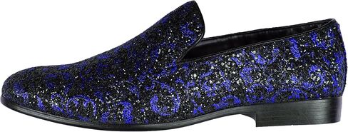 Amali Men's Paisley Metallic Erin Driving Smoking Slip On Loafer Dress Shoe in Saudi Arabia