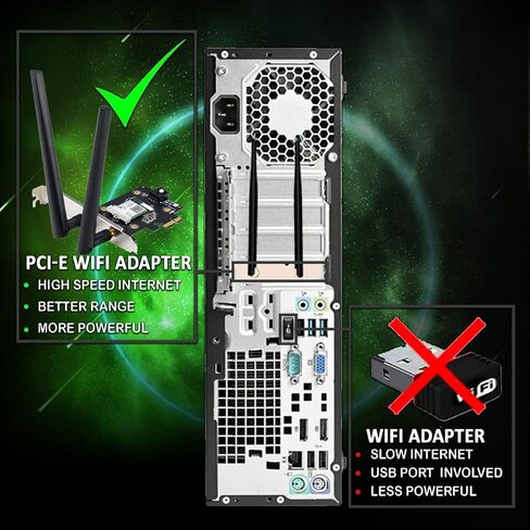 Gaming Desktop PC, Intel i5 6th, TechMagnet Galaxy, 16GB RAM, 1TB SSD | 2TB HDD, MTG New Dual 24 Inch Monitor, RGB Keyboard Mouse, GT 1030, Speaker, Webcam, Win 10 Pro (Renewed) in Kuwait
