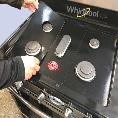 Stove Protector Liners Compatible with Whirlpool Stoves, Whirlpool Gas Ranges - Customized - Easy Cleaning Liners for Whirlpool Compatible Model WFG525S0JZ0 in Saudi Arabia
