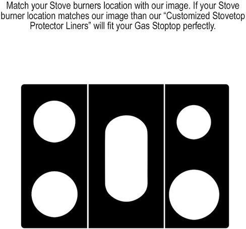 Stove Protector Liners Compatible with Whirlpool Stoves, Whirlpool Gas Ranges - Customized - Easy Cleaning Liners for Whirlpool Compatible Model WFG525S0JZ0 in Saudi Arabia