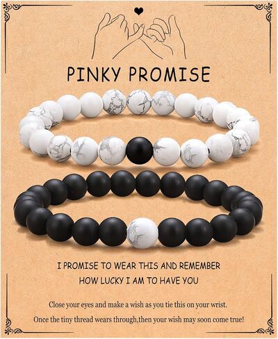 UPROMI Matching Bracelets for Couples/Soulmate/Man/Husband/Girlfriend/Boyfriend/Fiance, Anniversary Valentines Day Gifts in Kuwait
