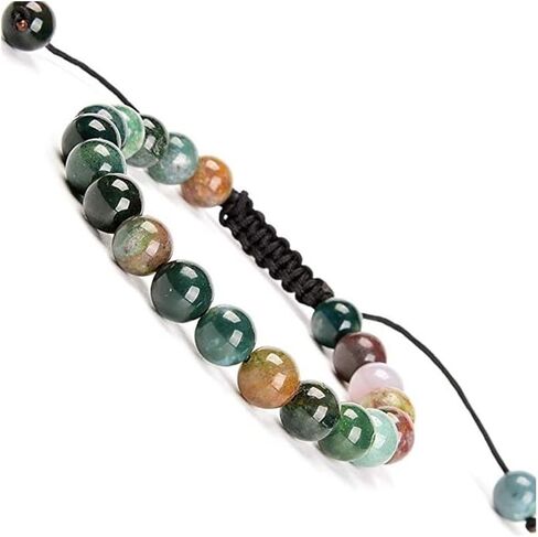 Natural Healing Power Gemstone Crystal Beads Bracelet Unisex Adjustable Macrame stretch Bracelets Tiger Eye Amazonite Amethyst Energy Power beaded Bracelets Jewelry 8mm in Kuwait