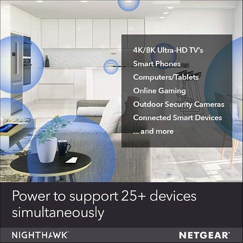NETGEAR Nighthawk Advanced Whole Home Mesh WiFi 6 System (MK63S) with Free Armor Security – AX1800 Router with 2 Satellite Extenders, Coverage up to 4,500 sq. ft. and 25+ Devices (Renewed) in Saudi Arabia
