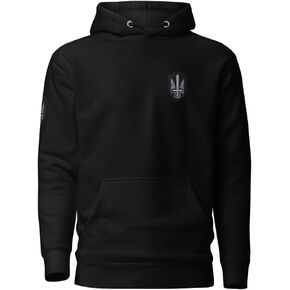 I’m Ukrainian President Zelensky - Patch Sword Trident Shoulder Tryzub Chest - Coat Of Arms Of Ukraine Unisex Hoodie in Kuwait