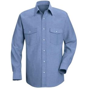 Red Kap Men's Deluxe Western Long Sleeve Style Shirt in Kuwait