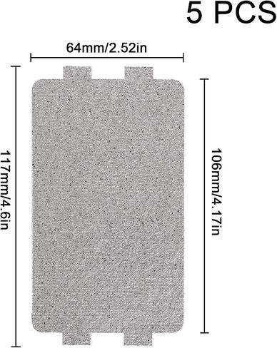 2 Pcs Waveguide Covers, Universal Mica Sheets for Microwave Oven 108mmx99mm | Mica Sheets, Universal waveguide covers, Cut-to-size, in Saudi Arabia