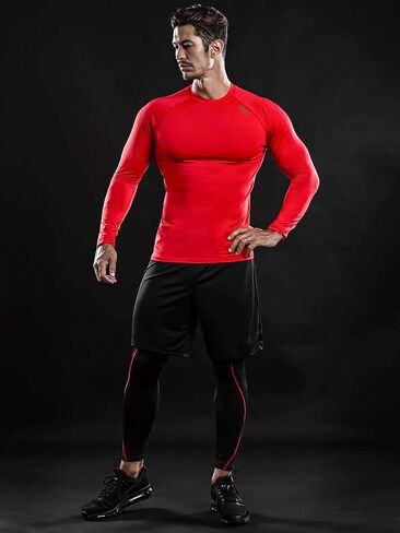 DRSKIN 4، 3 أو 1 حزمة قمصان ضغط رجالية بأكمام طويلة رياضية أساسية للتمرين والجري وصالة الألعاب الرياضية in Kuwait