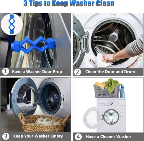 Washer Door Prop, Magoog Front Load Washer Door Prop, Keep Front Load Washer Door Open and Dry to Prevent Damping, Washer Door Holder for Front Load Washing Machines, Black in Kuwait