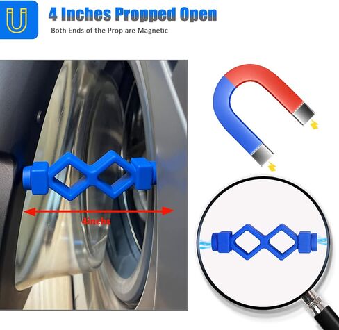 Washer Door Prop, Magoog Front Load Washer Door Prop, Keep Front Load Washer Door Open and Dry to Prevent Damping, Washer Door Holder for Front Load Washing Machines, Black in Kuwait