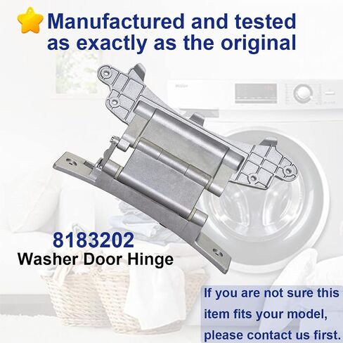 NEW 8183202 W10005090 Replacement Washer Door Hinge for Kenmore Whirlpool WP8183202 W10200695 in Saudi Arabia