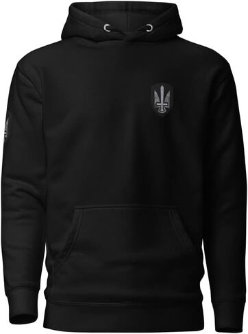 I’m Ukrainian President Zelensky - Patch Sword Trident Shoulder Tryzub Chest - Coat Of Arms Of Ukraine Unisex Hoodie in Kuwait