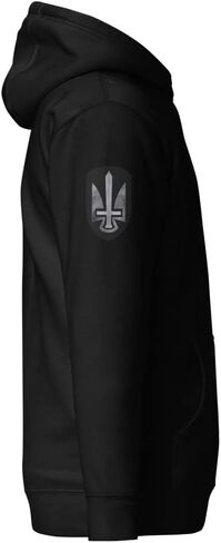 I’m Ukrainian President Zelensky - Patch Sword Trident Shoulder Tryzub Chest - Coat Of Arms Of Ukraine Unisex Hoodie in Kuwait