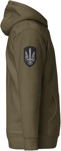 I’m Ukrainian President Zelensky - Patch Sword Trident Shoulder Tryzub Chest - Coat Of Arms Of Ukraine Unisex Hoodie in Kuwait