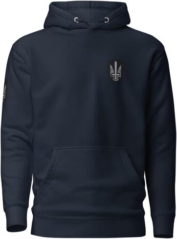 I’m Ukrainian President Zelensky - Patch Sword Trident Shoulder Tryzub Chest - Coat Of Arms Of Ukraine Unisex Hoodie in Kuwait