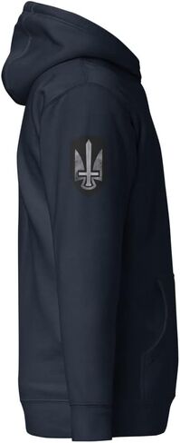 I’m Ukrainian President Zelensky - Patch Sword Trident Shoulder Tryzub Chest - Coat Of Arms Of Ukraine Unisex Hoodie in Kuwait