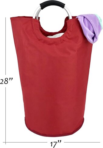Handy Laundry Collapsible Fabric Laundry Hamper, Black, Durable, Foldable, Large Capacity, Waterproof in Saudi Arabia