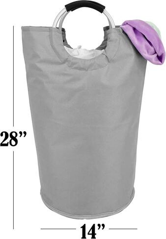 Handy Laundry Collapsible Fabric Laundry Hamper, Black, Durable, Foldable, Large Capacity, Waterproof in Saudi Arabia