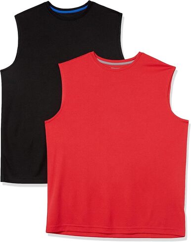 Amazon Essentials Men's Standard Performance Muscle T-Shirts, Pack of 2 in Saudi Arabia