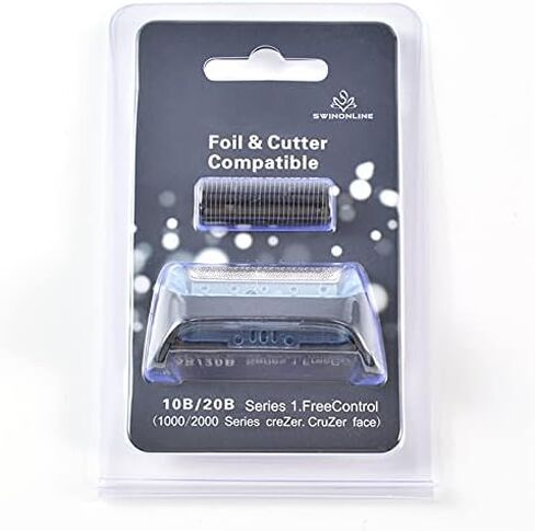 Shaver Foil and Cutter Fits Braun Cruzer 10B 20B Replacement 1000 Series CruZer 1 2 3 4 Z20 Z30 Z40 Z50 Z60 2615 2675 2775 2776 2778 2838 blue in Saudi Arabia