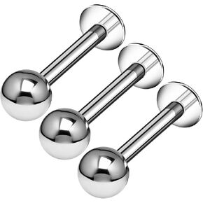 3 قطعة Labret الصلب 16 جرام 1.2 مللي متر 4 مللي متر الكرة مارلين مونرو Spiderbite الزنمة Snakebites أقراط Spiderbite ثقب المجوهرات in Kuwait