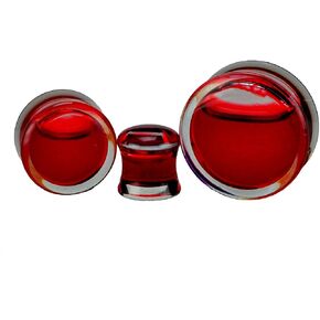 Mystic Metals Body Jewelry Acrylic Fake Blood Filled Double Flared Plugs (PA-409) - Sold as a Pair in Kuwait