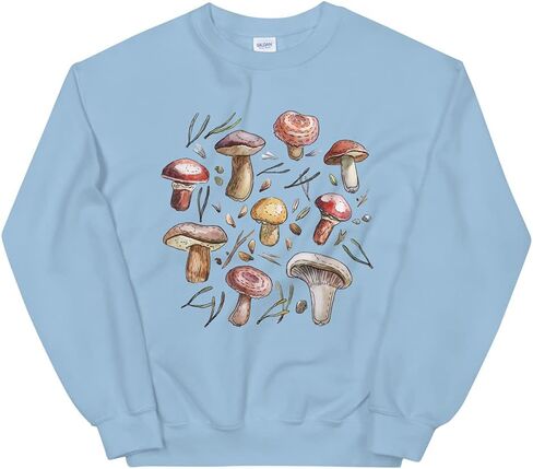 Cute Mushroom Plus Size 3XL 4XL 5XL Women Men Unisex Sweatshirt in Kuwait