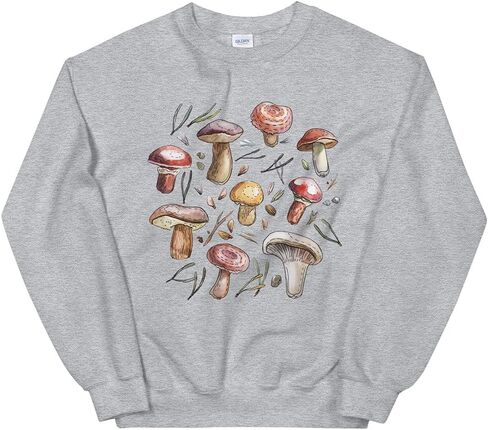Cute Mushroom Plus Size 3XL 4XL 5XL Women Men Unisex Sweatshirt in Kuwait