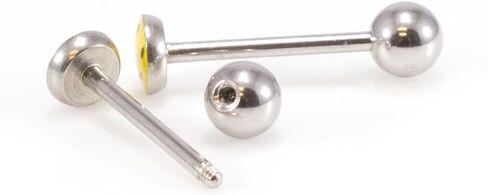 BodyJewelryOnline Package of Two Tongue Barbell, Tongue Ring with Unique Designed Ball 14Ga in Saudi Arabia