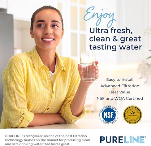 Pureline DA29-00003G Water Filter Samsung Replacement for DA29-00003G, Aqua-Pure Plus, RSG257AARS, DA29-00003F DA29-00003B, DA29-00003A, HAFCU1, RF267AERS, RS22HDHPNSR, HDX-FMS-1. (3 Pack) in Saudi Arabia