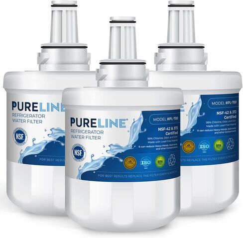 Pureline DA29-00003G Water Filter Samsung Replacement for DA29-00003G, Aqua-Pure Plus, RSG257AARS, DA29-00003F DA29-00003B, DA29-00003A, HAFCU1, RF267AERS, RS22HDHPNSR, HDX-FMS-1. (3 Pack) in Saudi Arabia